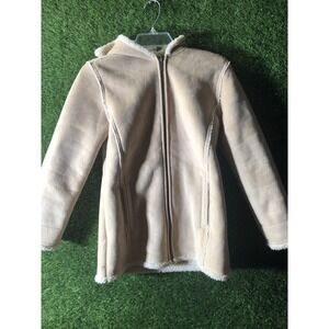 GAP KIDS COAT SHERPA ZIP HOOD UNISEX SIZE 16 VINTAGE CUTE!!
